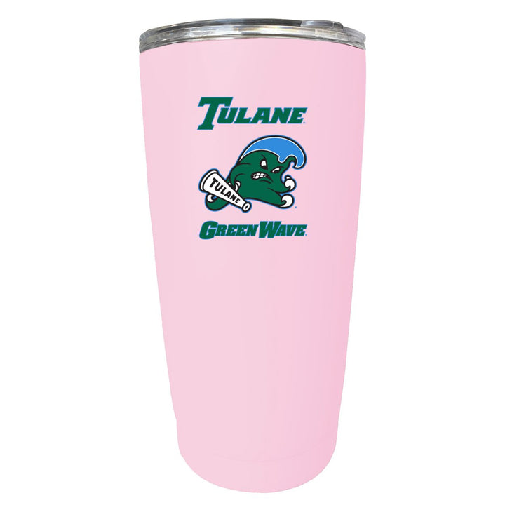 Tulane University Green Wave NCAA Insulated Tumbler - 16oz Stainless Steel Travel Mug Image 1