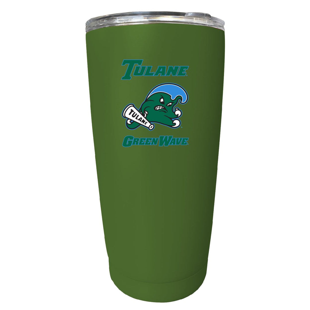 Tulane University Green Wave NCAA Insulated Tumbler - 16oz Stainless Steel Travel Mug Image 3