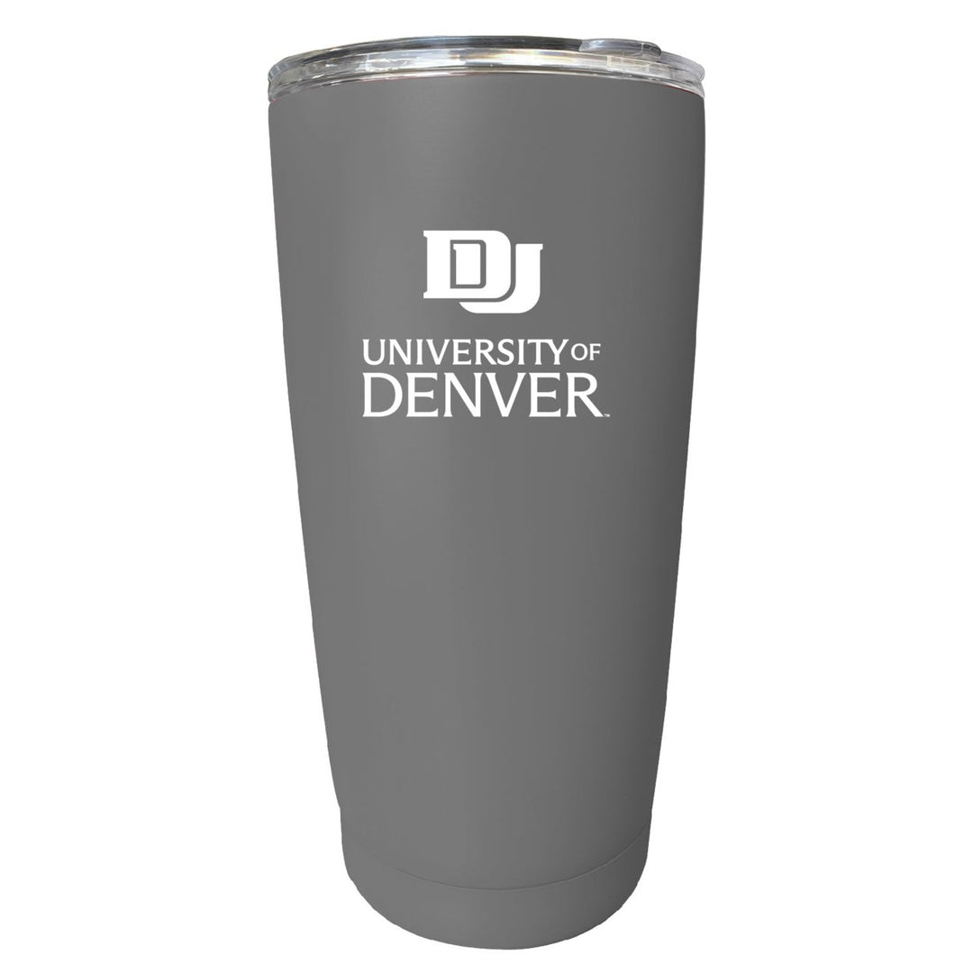 University of Denver Pioneers NCAA Insulated Tumbler - 16oz Stainless Steel Travel Mug Image 1