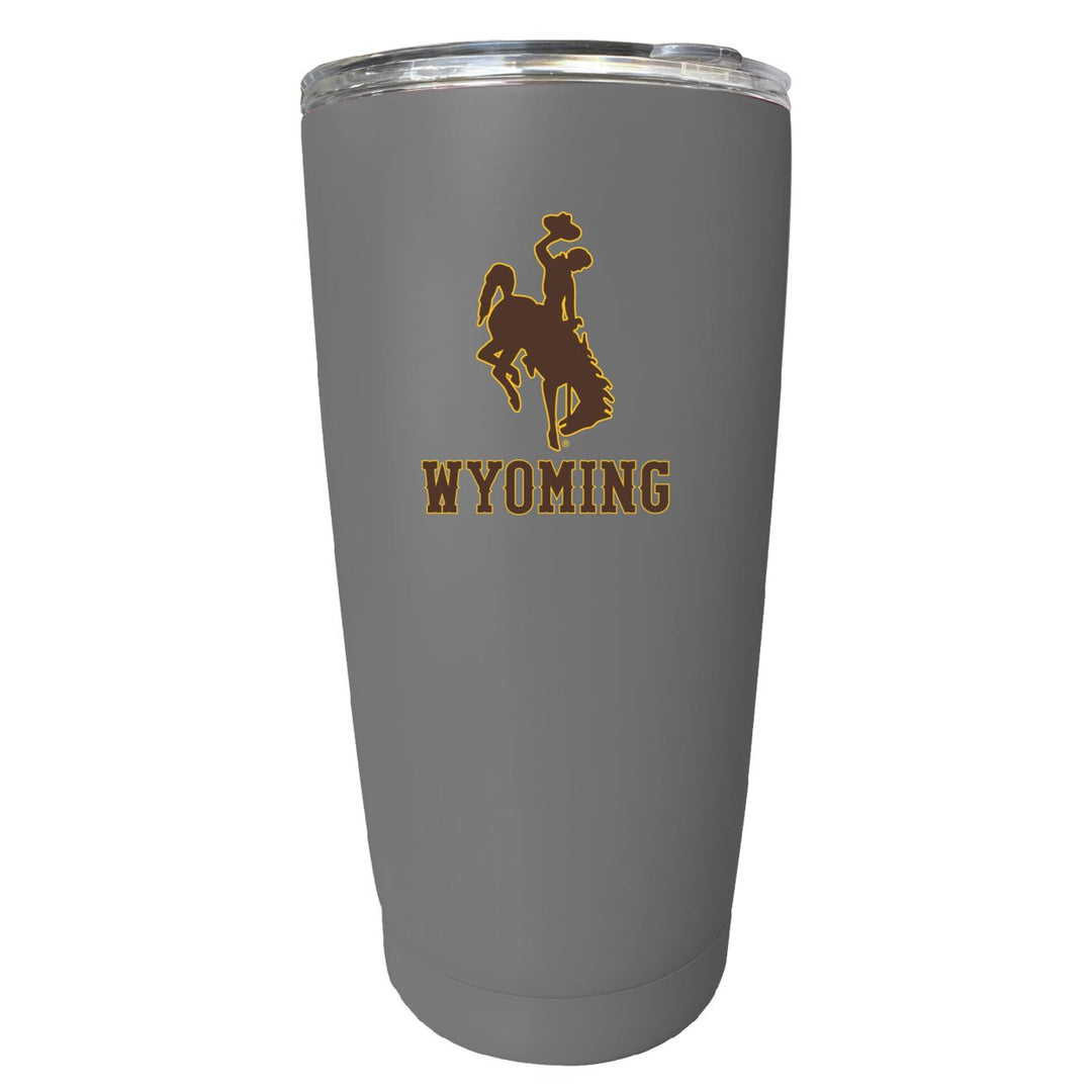 University of Wyoming NCAA Insulated Tumbler - 16oz Stainless Steel Travel Mug Image 1