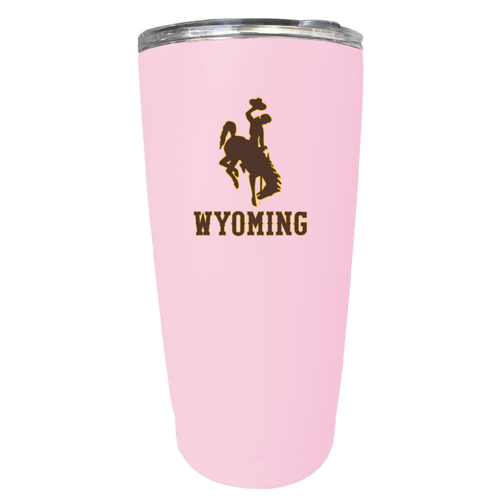 University of Wyoming NCAA Insulated Tumbler - 16oz Stainless Steel Travel Mug Image 2