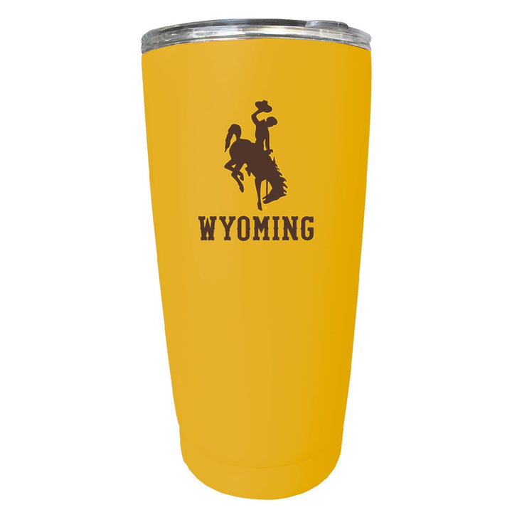 University of Wyoming NCAA Insulated Tumbler - 16oz Stainless Steel Travel Mug Image 3