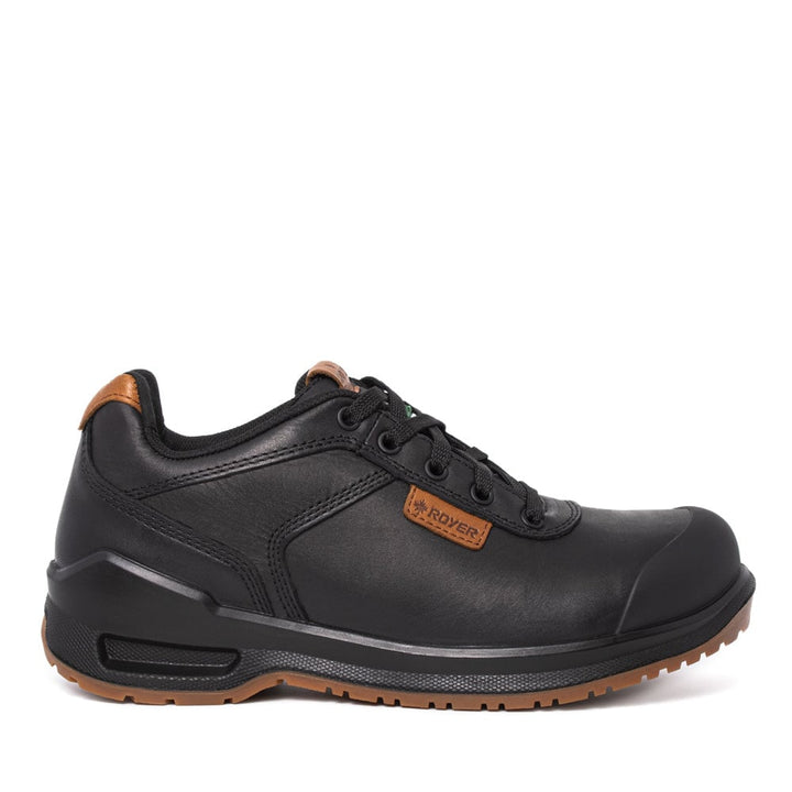 ROYER Mens Inspades Aluminum Toe All Leather Work Shoe Black/Brown - 601SP2 BLACK/BROWN Image 4