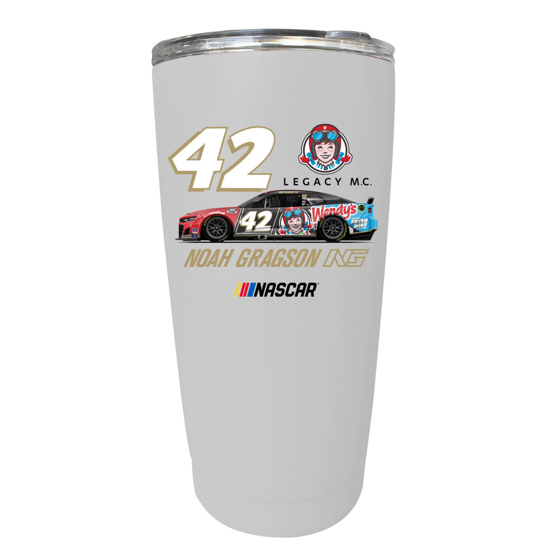 42 Noah Gragson W Officially Licensed 16oz Stainless Steel Tumbler Image 1