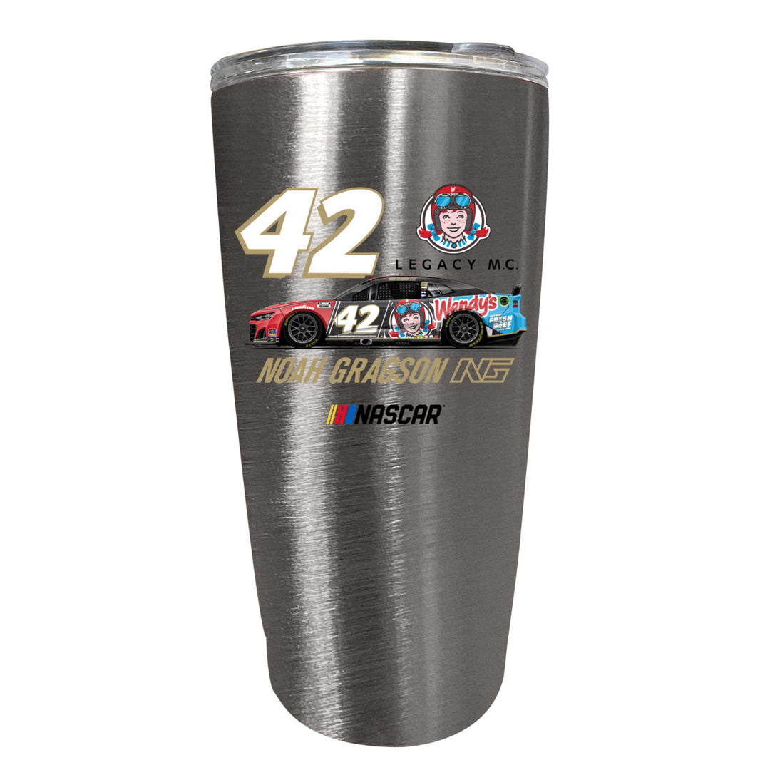 42 Noah Gragson W Officially Licensed 16oz Stainless Steel Tumbler Image 1