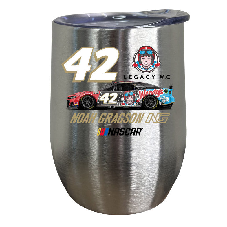 42 Noah Gragson W Officially Licensed 12oz Insulated Wine Stainless Steel Tumbler Image 1