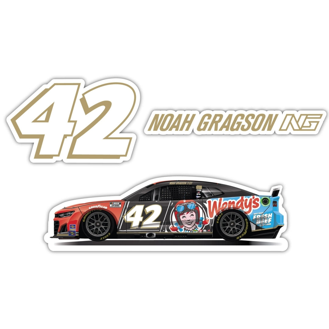 42 Noah Gragson W 3 Pack Laser Cut Decal Image 1