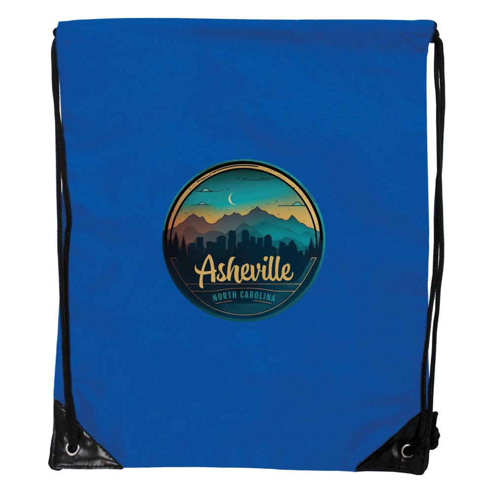 Asheville North Carolina Souvenir Cinch Bag with Drawstring Backpack Image 2