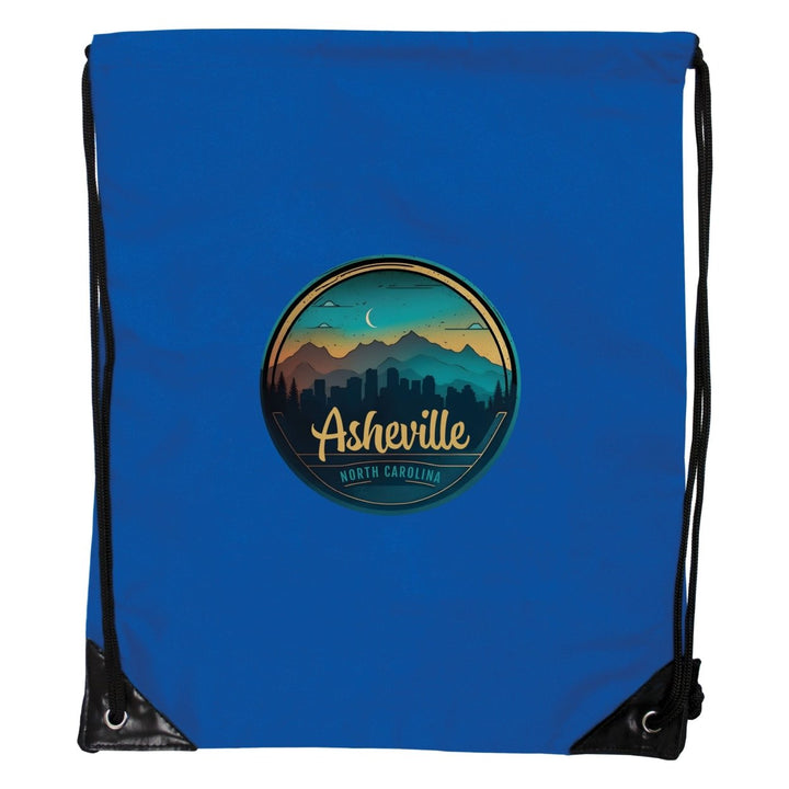 Asheville North Carolina Souvenir Cinch Bag with Drawstring Backpack Image 1