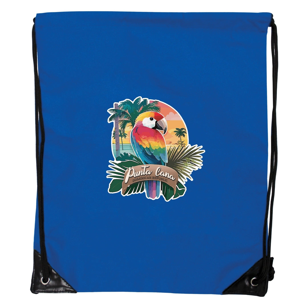 Punta Cana Dominican Republic Souvenir Cinch Bag with Drawstring Backpack Image 11