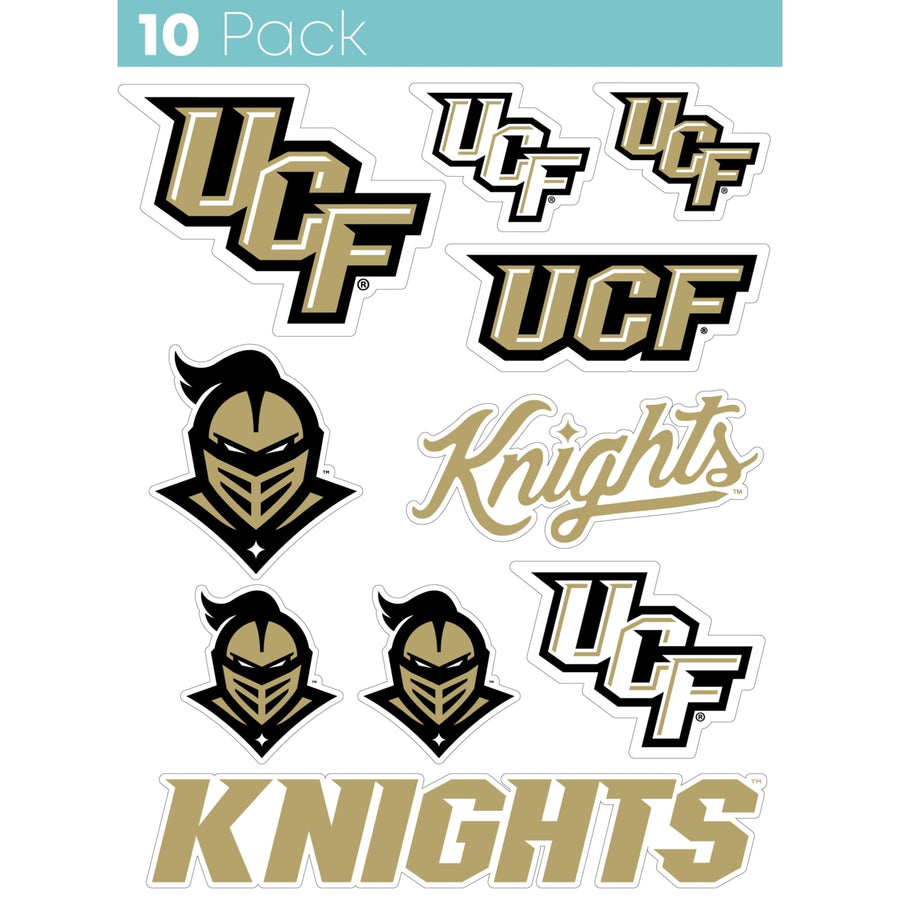 University of Central Florida Knights 10 Pack Collegiate Vinyl Decal Sticker Image 1