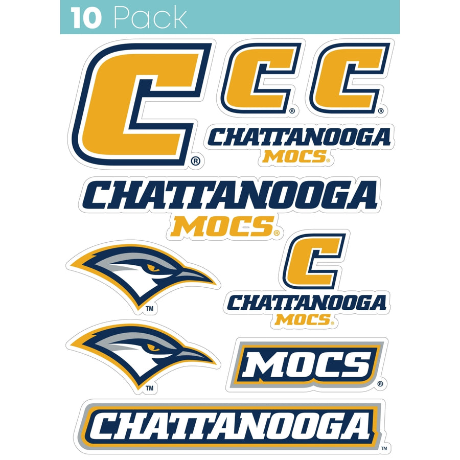 University of Tennessee at Chattanooga 10-Pack 4 inches in size on one of its sides NCAA Durable School Spirit Vinyl Image 1