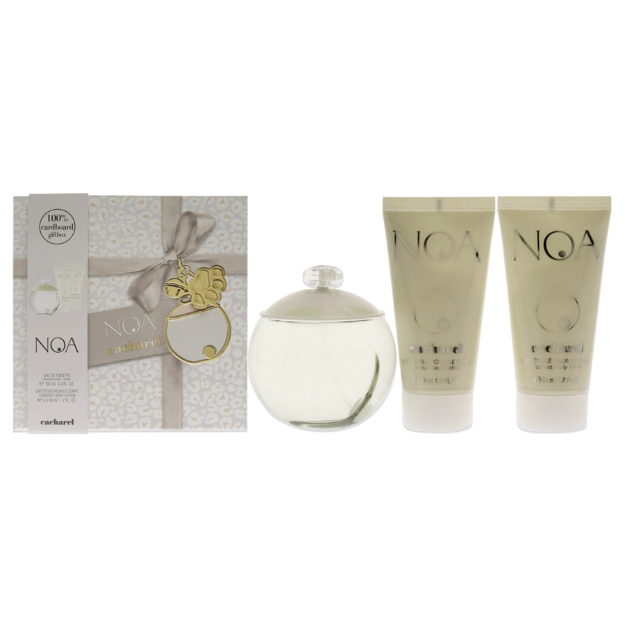 Noa by Cacharel for Women - 3 Pc Gift Set 3.4oz EDT Spray2 x 1.7oz Perfumed Stardust Body Lotion Image 1