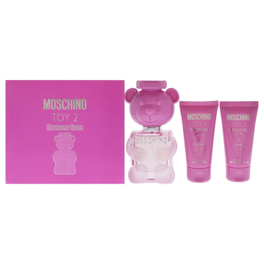 Moschino Toy 2 Bubble Gum by Moschino for Women - 3 Pc Gift Set 1.7oz EDT Spray1.7oz Body Lotion1.7oz Bath and Shower Image 1