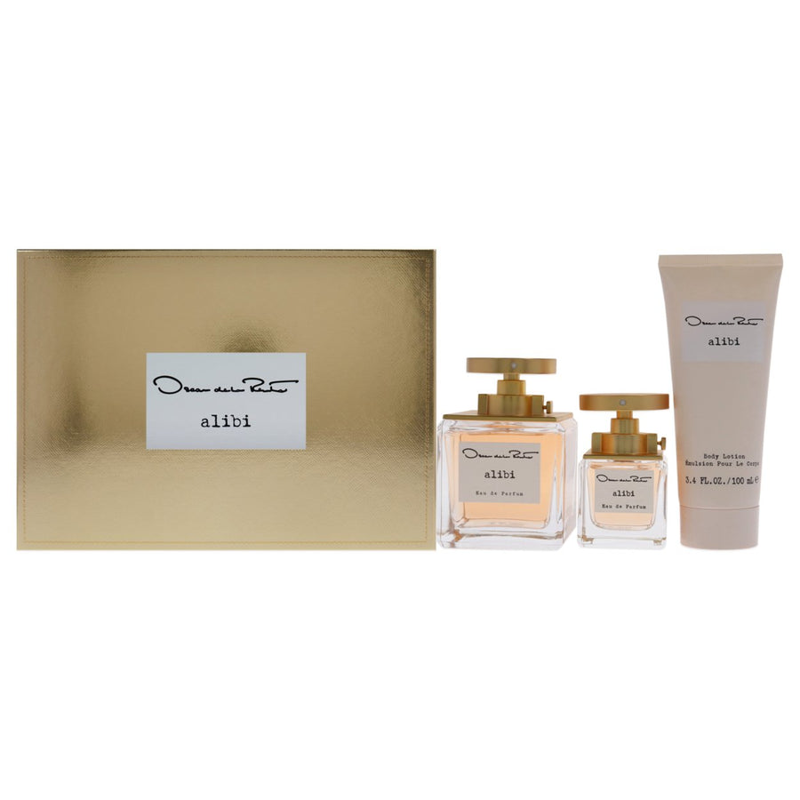 Oscar Alibi by Oscar De La Renta for Women - 3 Pc Gift Set 3.4oz EDP Spray1.0oz EDP Spray 3.4oz Body Lotion Image 1