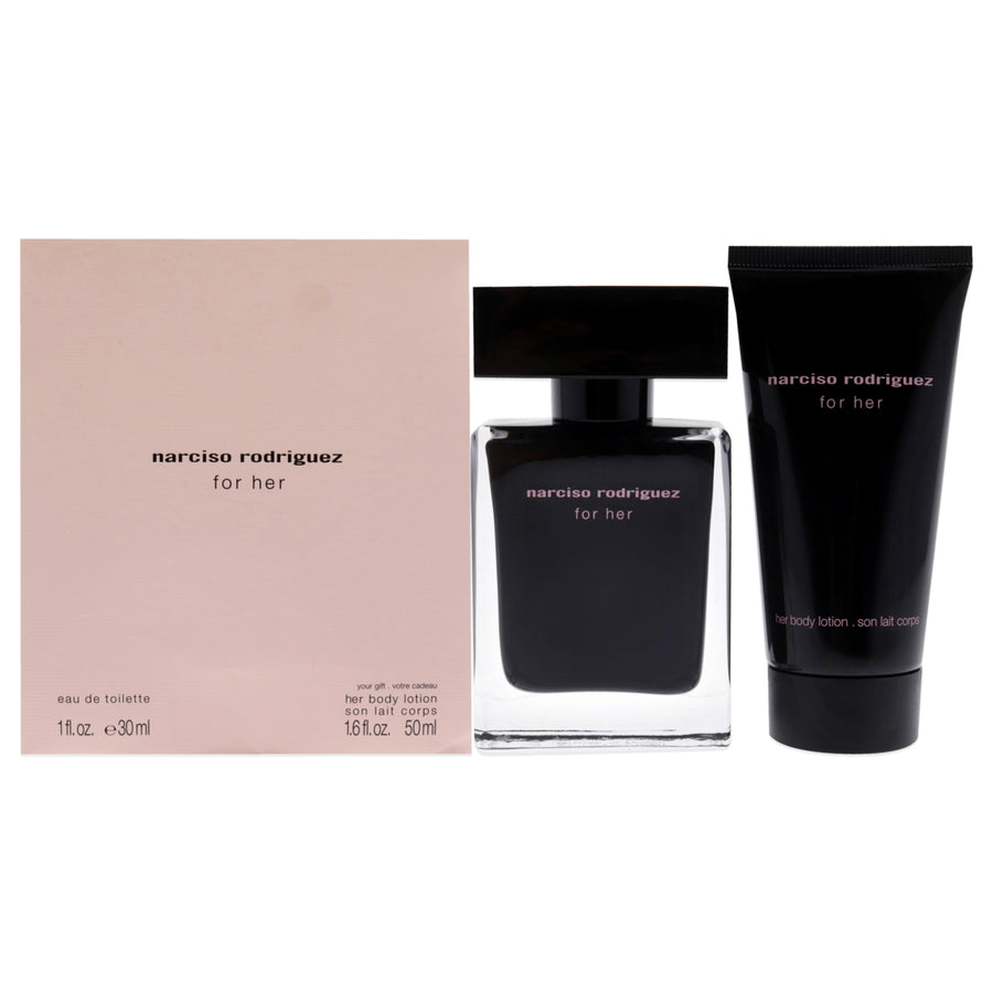 Narciso Rodriguez by Narciso Rodriguez for Women - 2 Pc Gift Set 1oz EDT Spray1.6oz Body Lotion Image 1