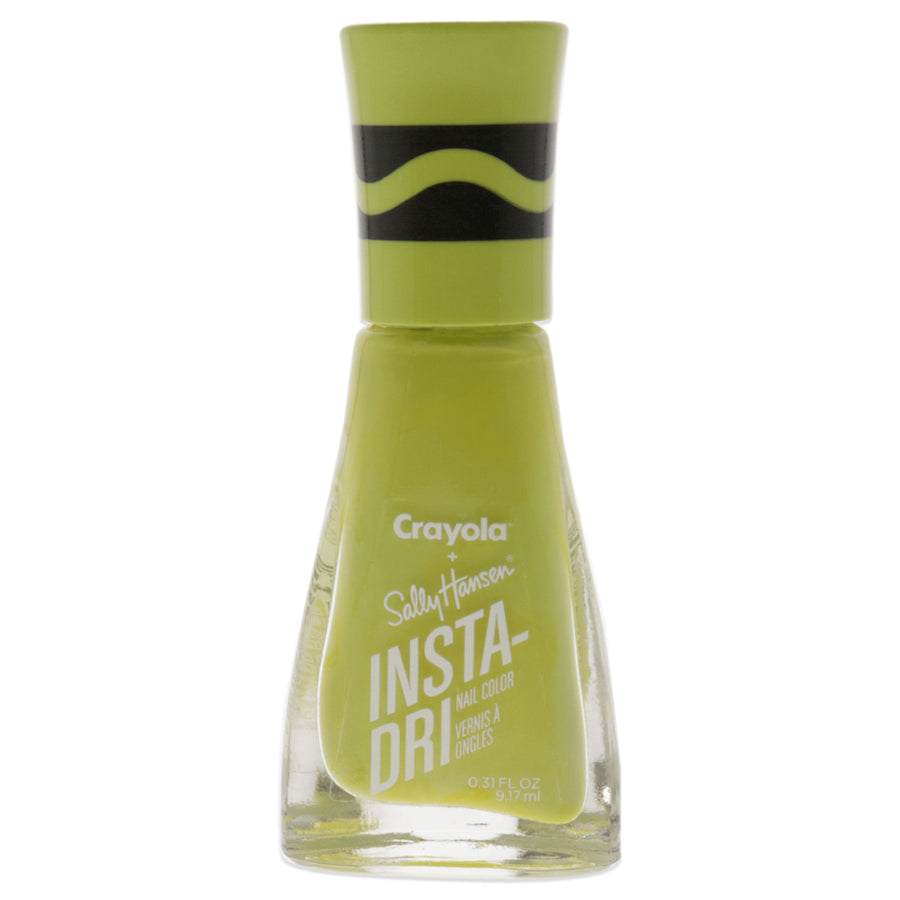 Insta-Dri Crayola Nail Color - 521 Inchworm by Sally Hansen for Women - 0.31 oz Nail Polish Image 1