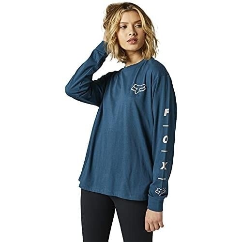 Fox Racing Womens 7 Point Long Sleeve Premium Top  drk indo Image 4