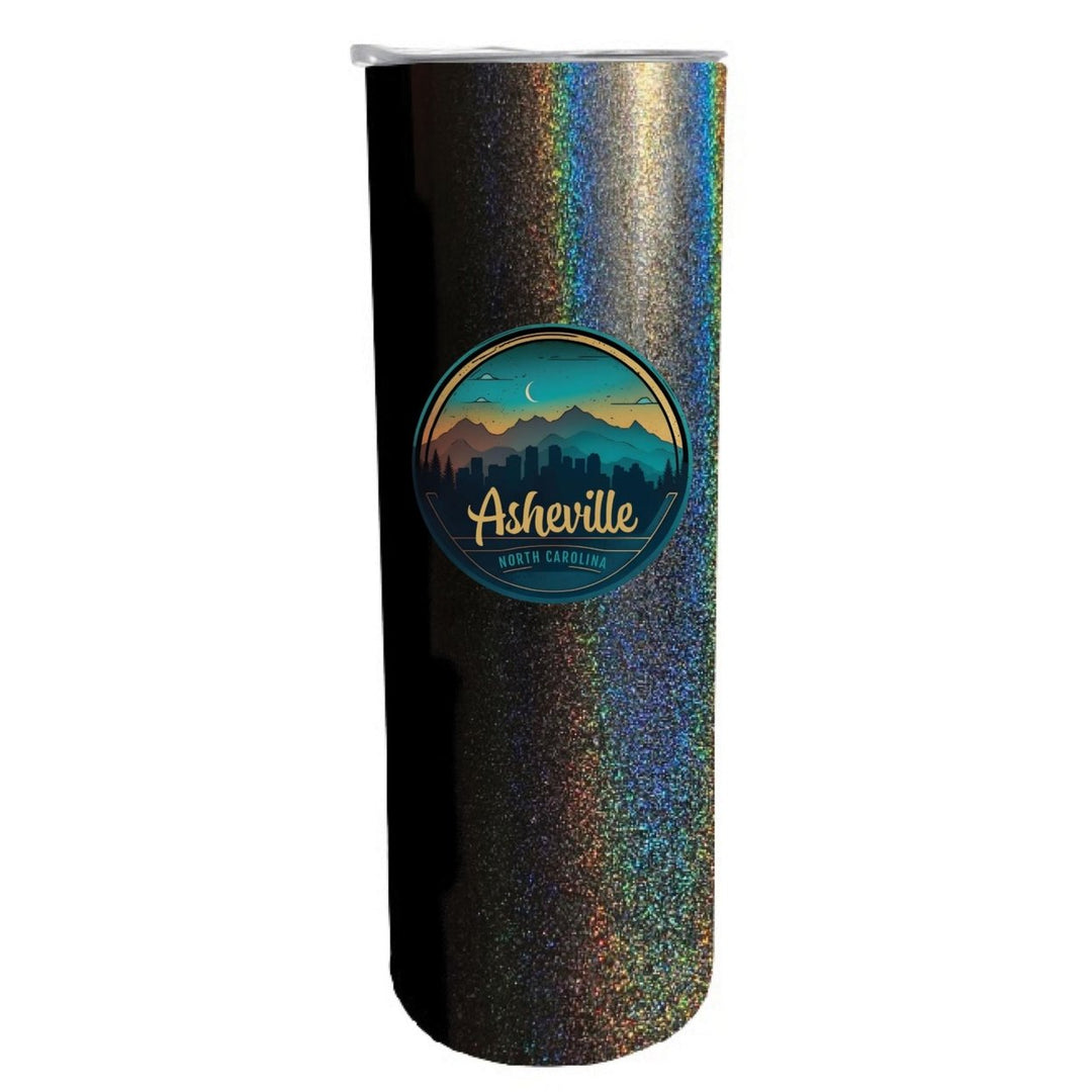 Asheville North Carolina Souvenir 20 oz Insulated Stainless Steel Skinny Tumbler Image 1