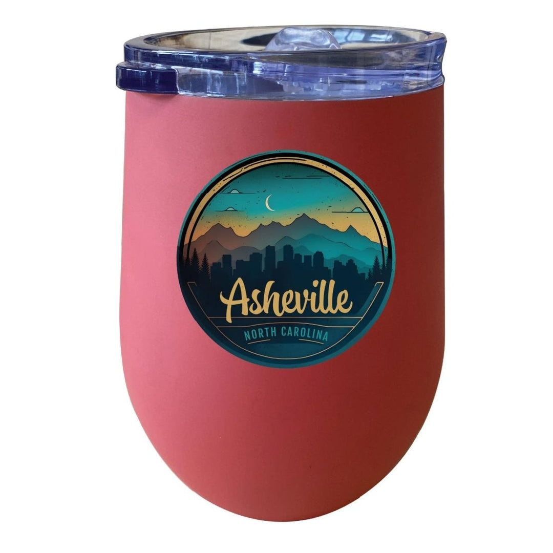 Asheville North Carolina Souvenir 12 oz Insulated Wine Stainless Steel Tumbler Image 3