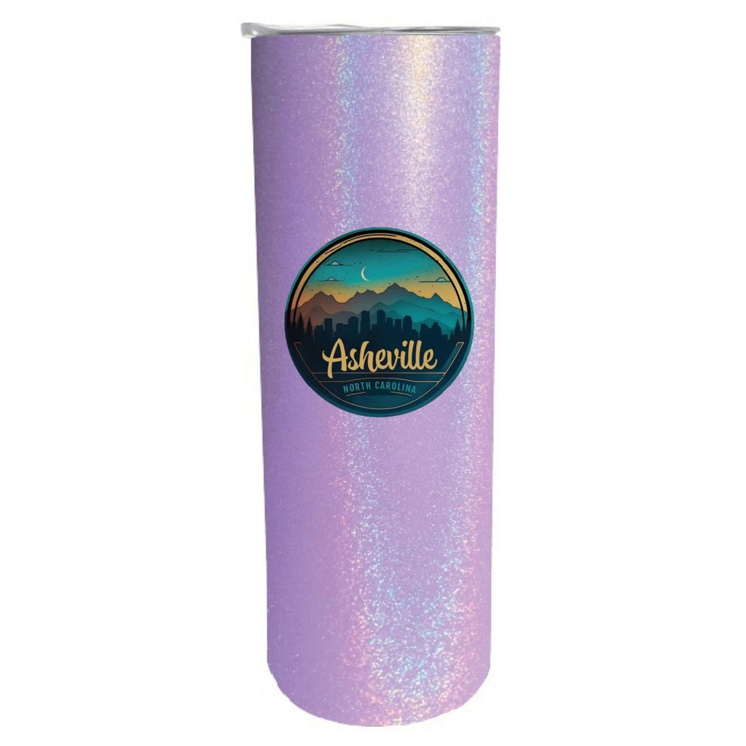 Asheville North Carolina Souvenir 20 oz Insulated Stainless Steel Skinny Tumbler Image 1