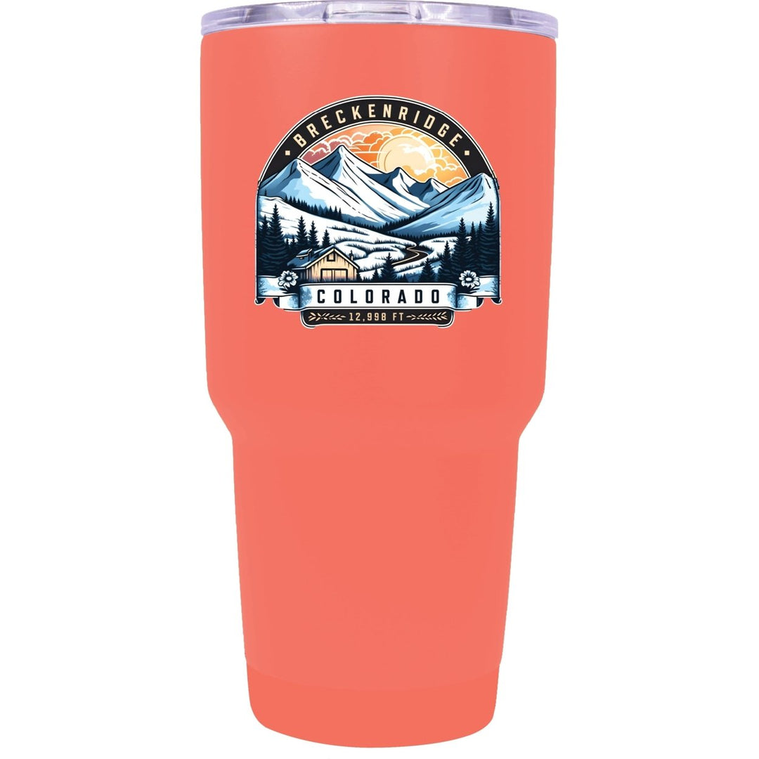 Breckenridge Colorado Souvenir 24 oz Insulated Stainless Steel Tumbler Image 1