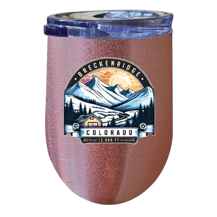 Breckenridge Colorado Souvenir 12 oz Insulated Wine Stainless Steel Tumbler Image 4