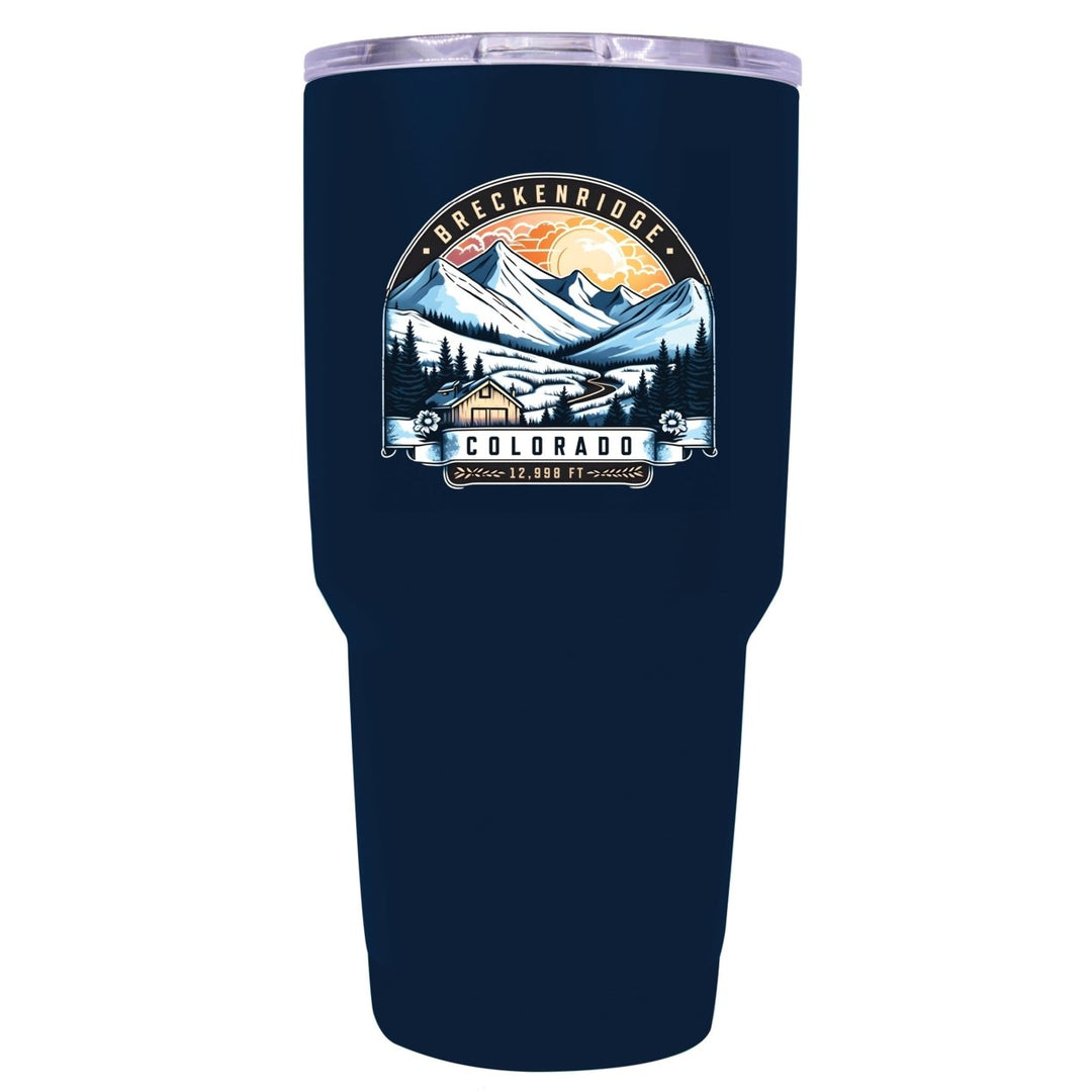 Breckenridge Colorado Souvenir 24 oz Insulated Stainless Steel Tumbler Image 1