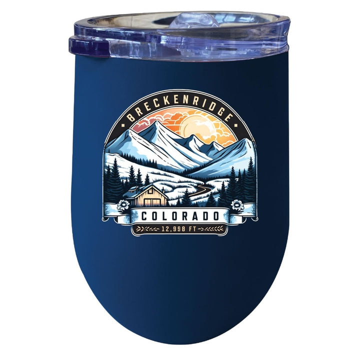 Breckenridge Colorado Souvenir 12 oz Insulated Wine Stainless Steel Tumbler Image 4