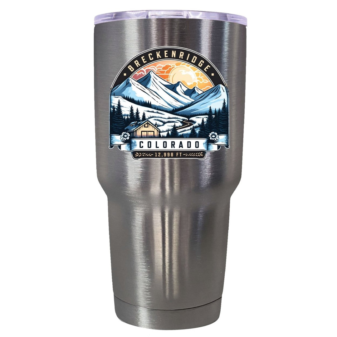 Breckenridge Colorado Souvenir 24 oz Insulated Stainless Steel Tumbler Image 1