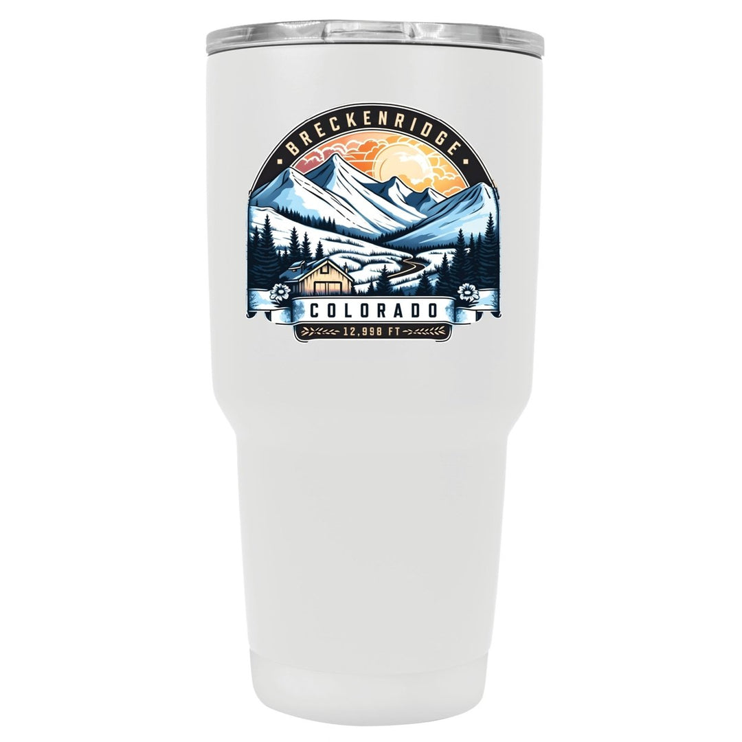 Breckenridge Colorado Souvenir 24 oz Insulated Stainless Steel Tumbler Image 1