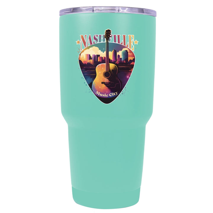 Nashville Tennessee Music City Souvenir 24 oz Insulated Stainless Steel Tumbler Image 1