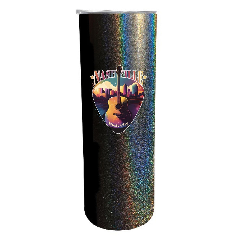 Nashville Tennessee Music City Souvenir 20 oz Insulated Stainless Steel Skinny Tumbler Image 2