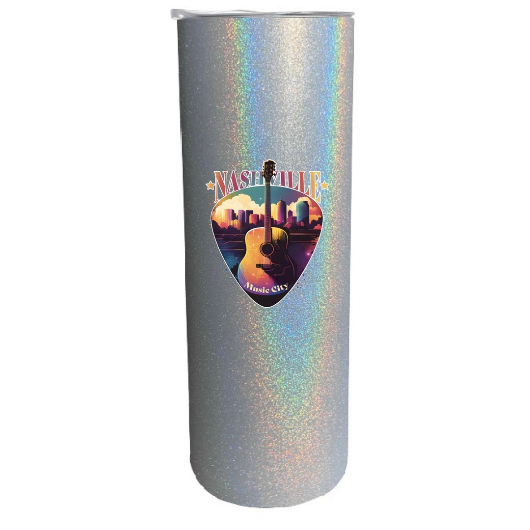 Nashville Tennessee Music City Souvenir 20 oz Insulated Stainless Steel Skinny Tumbler Image 3