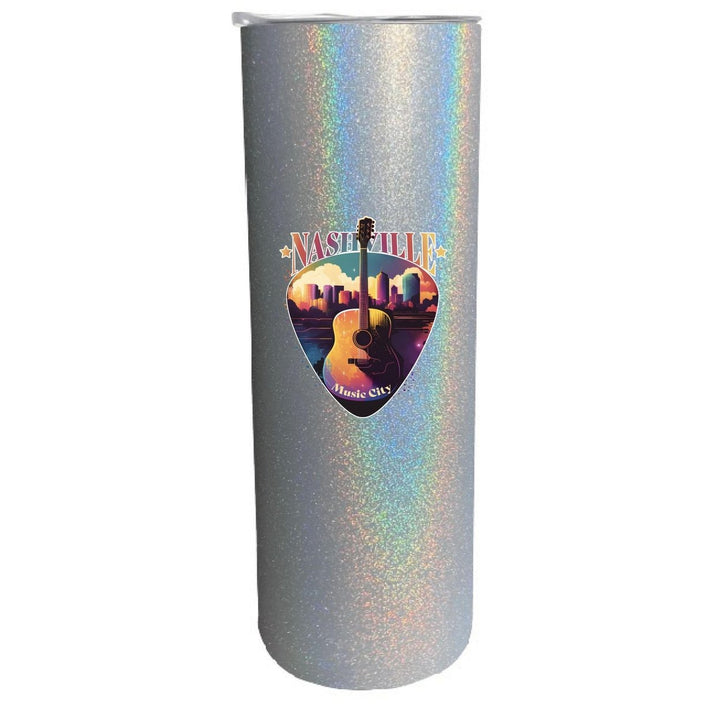 Nashville Tennessee Music City Souvenir 20 oz Insulated Stainless Steel Skinny Tumbler Image 1