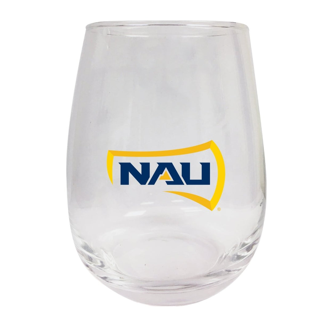 Northern Arizona University Stemless Wine Glass - 9 oz. Officially Licensed NCAA Merchandise Image 1