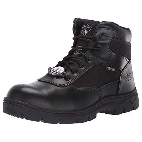 SKECHERS WORK Mens Wascana - Linnean Composite Toe Tactical Work Boot Black - 77522 BLACK Image 4