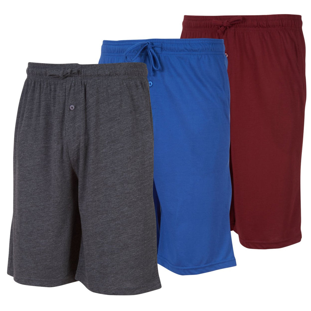 DARESAY Mens Cotton Shorts 3 Pack Elastic Waist Drawstring Comfortable Casual Image 9