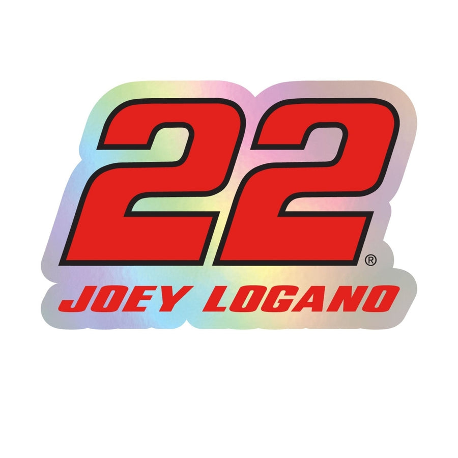 #22 Joey Logano  Laser Cut Holographic Decal Image 1
