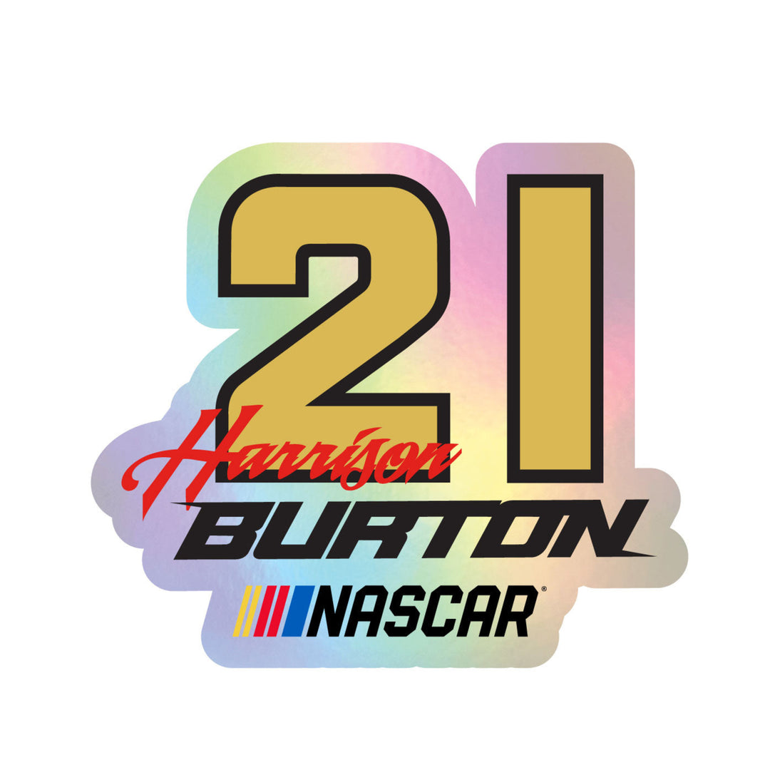 21 Harrison Burton Laser Cut Holographic Decal Image 1