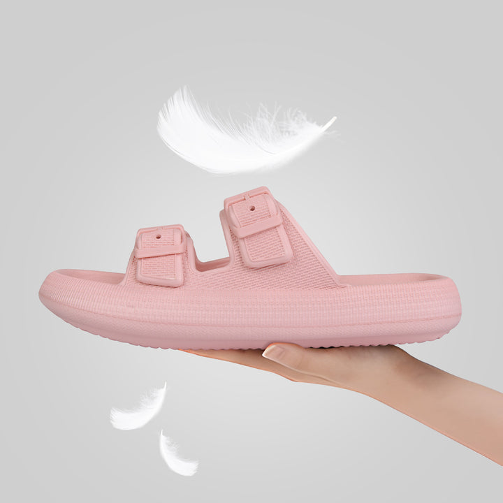 VONMAY Cloud Slides Slippers for Women Men Shower Sandals Non Slip Soft Sole Thick Foam Double Buckle Adjustable House Image 9