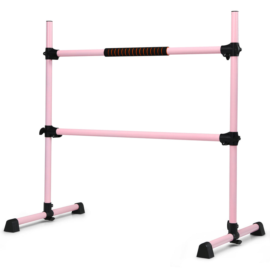 Freestanding Ballet Barre Adjustable Double Stretching Dance Bar Image 1