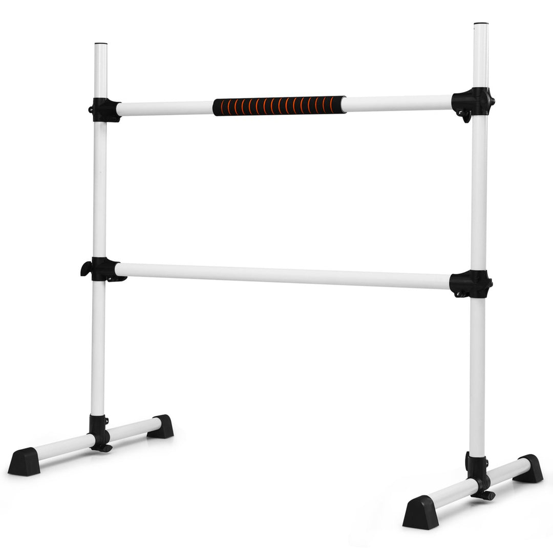 Freestanding Ballet Barre Adjustable Double Stretching Dance Bar Image 3