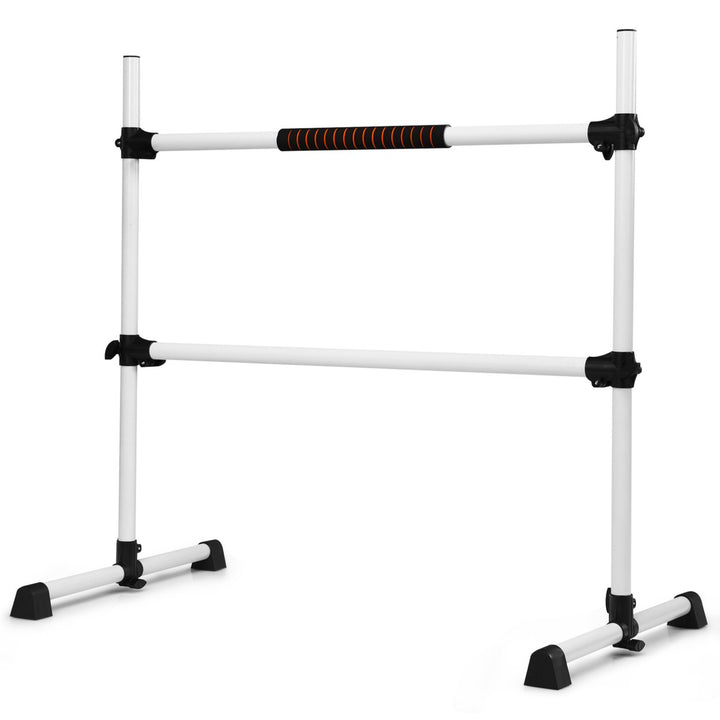 Freestanding Ballet Barre Adjustable Double Stretching Dance Bar Image 1