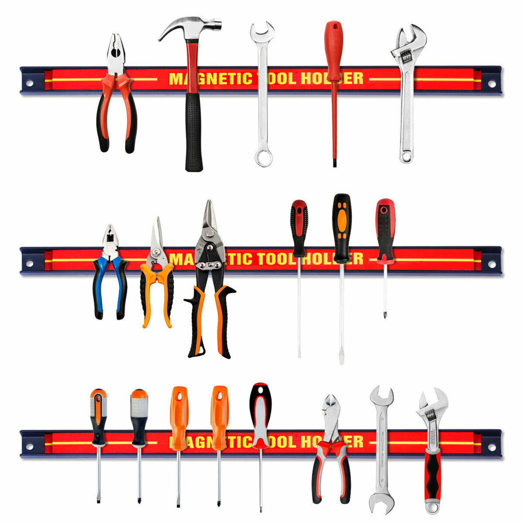 3 PCS 18 Magnetic Tool Holder Bar Organizer Storage Rack Knife Wrench Pilers Image 6
