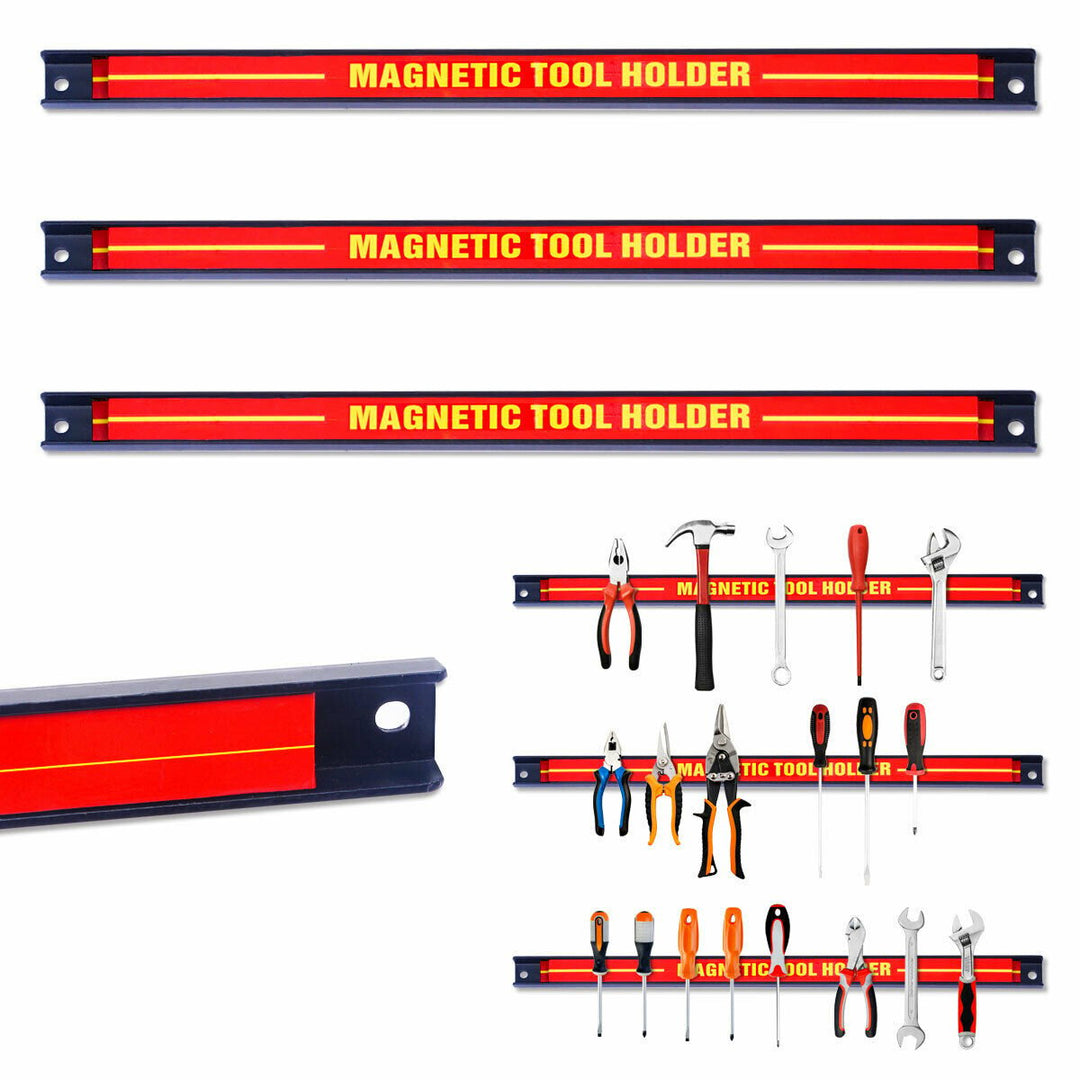 3 PCS 18 Magnetic Tool Holder Bar Organizer Storage Rack Knife Wrench Pilers Image 7
