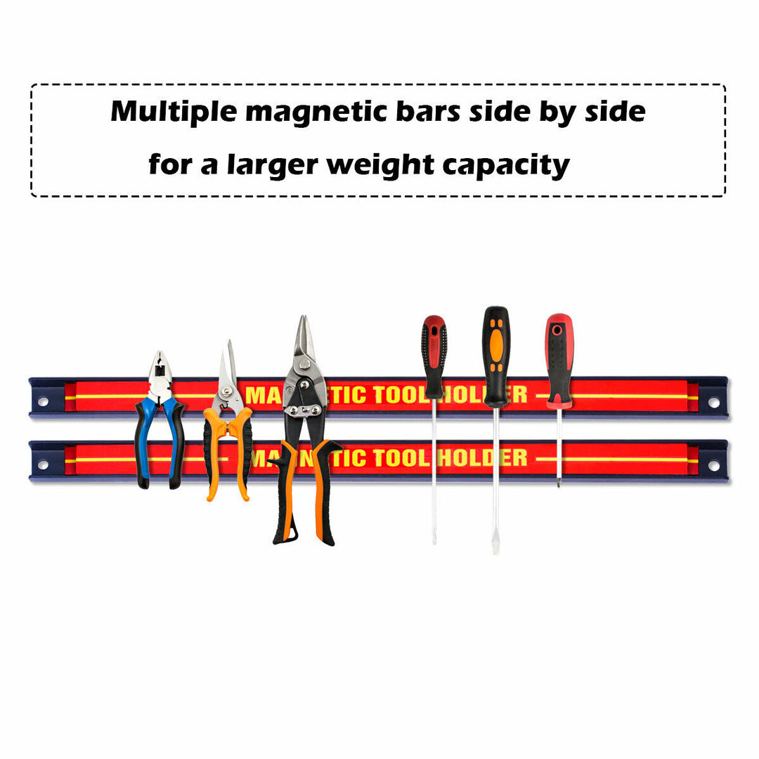 3 PCS 18 Magnetic Tool Holder Bar Organizer Storage Rack Knife Wrench Pilers Image 8