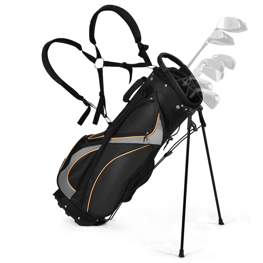Golf Stand Bag Portable Lightweight Golf Carry Club Bag w/ 8-way Divider Image 1