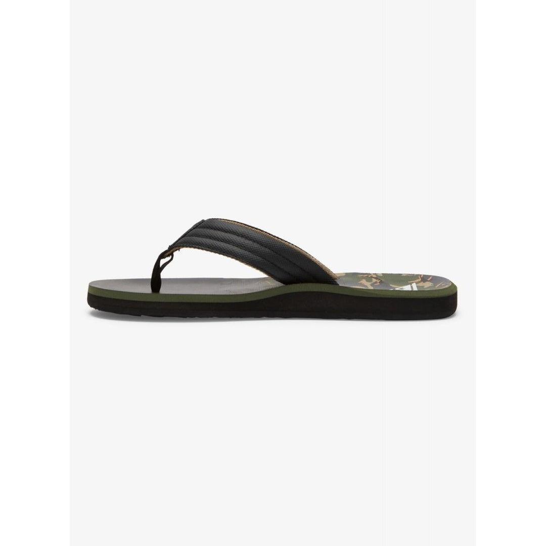 Quiksilver Carver Print Flip Flop Sandals Green 1 AQYL101240-GVJ1 Mens Size 1 Image 3