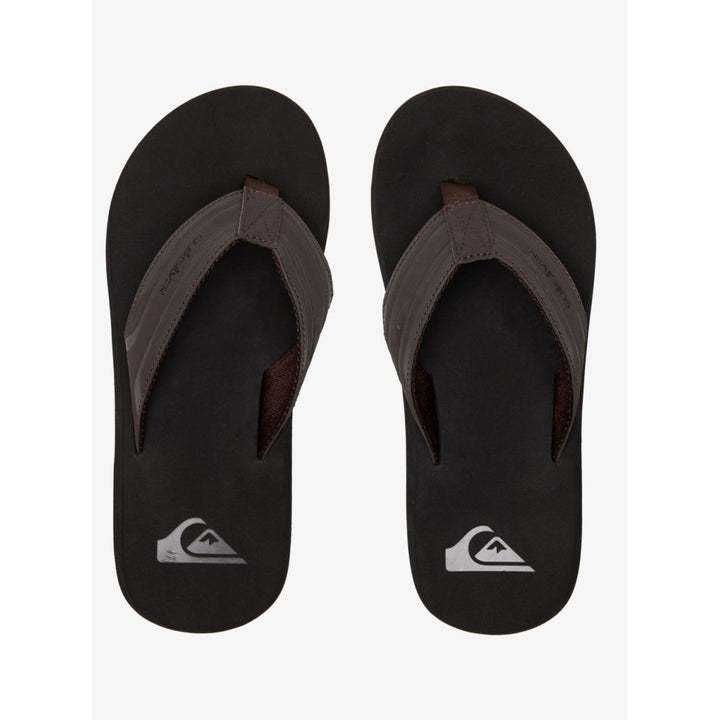 Quiksilver Mens Monkey Wrench Flip Flop Sandals Brown/Black/Brown - AQYL100048-XCKC BROWN/BLACK/BROWN Image 4